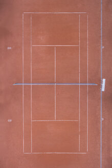 Leerer Tennisplatz, Ansicht von oben - MMAF00021