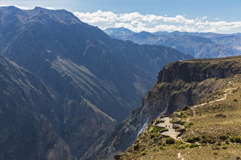 Peru, Anden, Chivay, Colca Canyon, Blick vom Aussichtspunkt Cruz del Condor - FOF08644