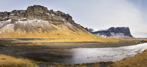 Island, Winterlandschaft, lizenzfreies Stockfoto