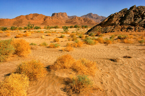 Algeria, Wilaya Tamanrasset, Hoggar Mountains with volcanic rocks - DSGF01409