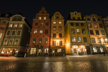 Schweden, Stockholm, Gamla Stan, Stortorget bei Nacht - OD01473