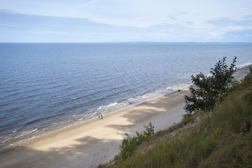 Deutschland, Usedom, Bansin, Strand und Meer von oben gesehen - SIEF07259