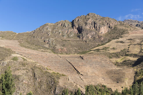 Peru, Anden, Valle Sagrado, Inka-Ruinen von Pisac, Terrassen von Andenes - FOF08701