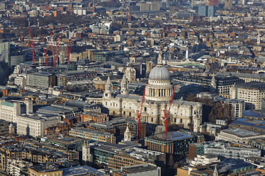 UK, London, St. Paul's Cathedral von The Shard aus gesehen - GFF00918