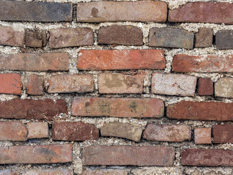 Brick wall, close-up stock photo