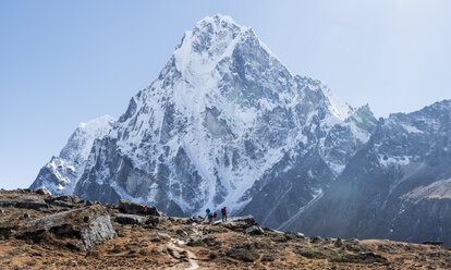 Nepal, Himalaya, Khumbu, Everest-Region, Cho la, Cholatse-Gipfel - ALRF00793