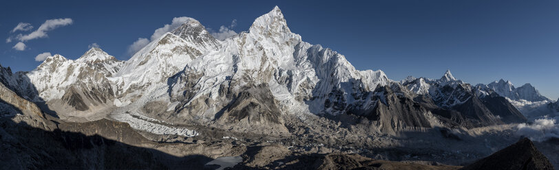 Nepal, Himalaya, Khumbu, Everest-Region, Everest und Nuptse - ALRF00803