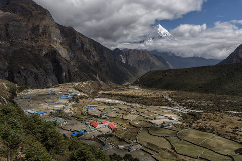 Nepal, Himalaya, Khumbu, Everest-Region, Thame, lizenzfreies Stockfoto