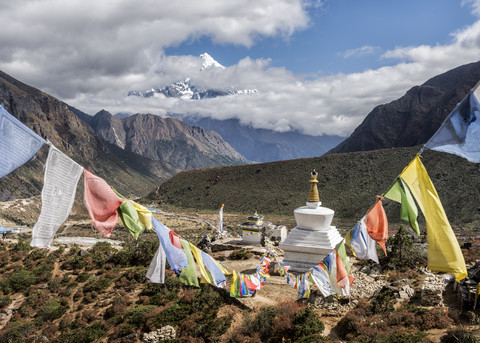 Nepal, Himalaya, Khumbu, Everest-Region, Thame, lizenzfreies Stockfoto