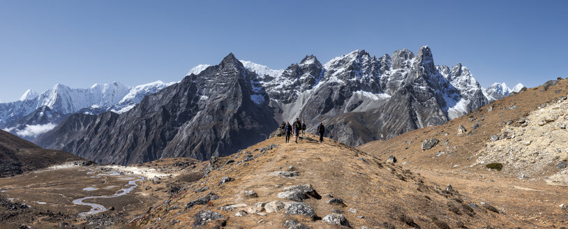 Nepal, Himalaya, Khumbu, Everest-Region, Wanderer - ALRF00832
