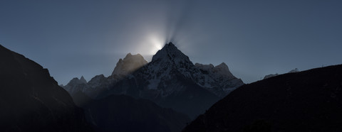 Nepal, Himalaya, Khumbu, Everest-Region, Renjo La, lizenzfreies Stockfoto
