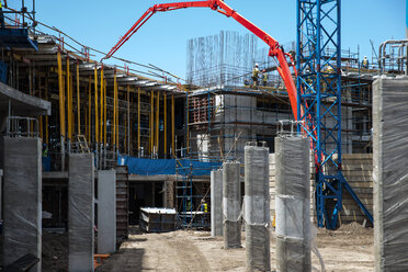 Concrete pump on construction site - ZEF12461