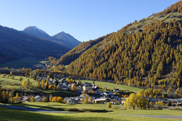 Schweiz, Graubünden, Val Muestair, Dorf St. Maria - LBF01527