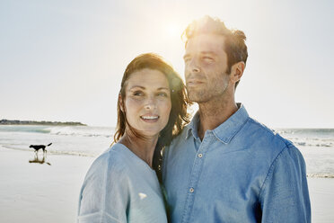 Couple on the beach at backlight - RORF00567