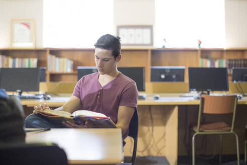Gymnasiastin liest ein Buch - ZEF12666