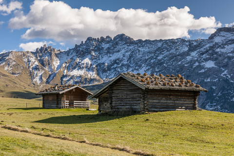 Italy, South Tyrol, Seiser Alm, Rosszaehne stock photo