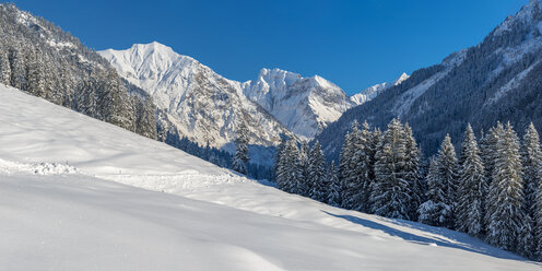 Deutschland, Bayern, Oytal im Winter - WGF01049