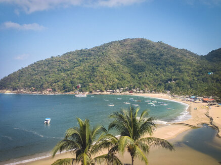 Yelapa - Fischerdorf in der Banderas Bay, südlich von Puerto Vallarta, Mexiko, das nur mit dem Boot erreichbar ist. - ABAF02145