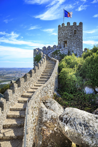 Portugal, Sintra, Castelo dos Mouros, lizenzfreies Stockfoto