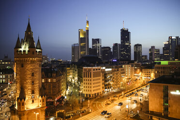 Deutschland, Frankfurt am Main zur blauen Stunde - REAF00163