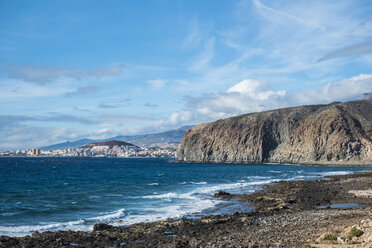 Spanien, Teneriffa, schwarzer Lavastrand - SIPF01417