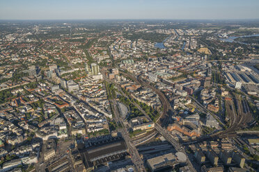 Germany, Hamburg, aerial view of Mitte and Wandsbek - PVCF00978