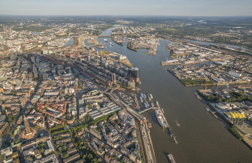 Germany, Hamburg, aerial view of the city - PVCF00992