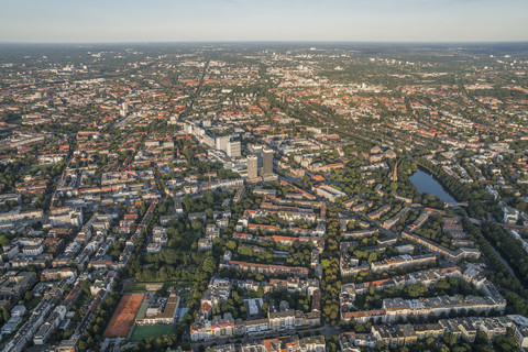 Deutschland, Hamburg, Luftbild von Uhlenhorst, lizenzfreies Stockfoto