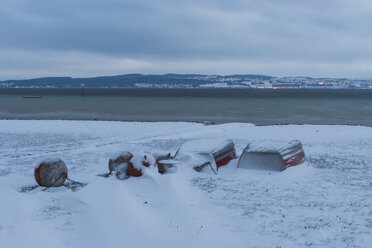 Deutschland, Konstanz, Strandbad Hörnle im Winter - KEBF00469