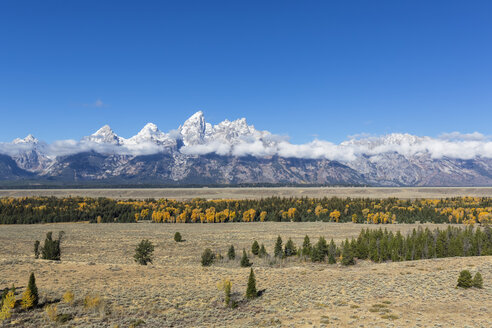 USA, Wyoming, Rocky Mountains, Grand Teton National Park, Kathedralengruppe - FOF08855