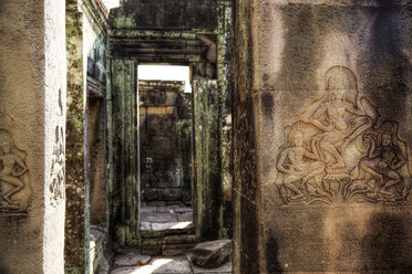Cambodia, Angkor Wat, Angkor Thom, Bayon temple, stone relief - REAF00213