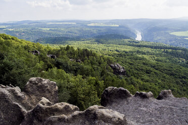 Germany, Saxony, Saxon Switzerland National Park, View on Elbe river - LMF00606