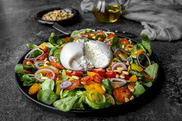 Plate of tomato salad with Burrata - SARF03194