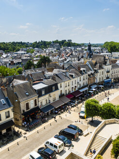 Frankreich, Amboise, Blick auf die Altstadt von oben - AMF05284
