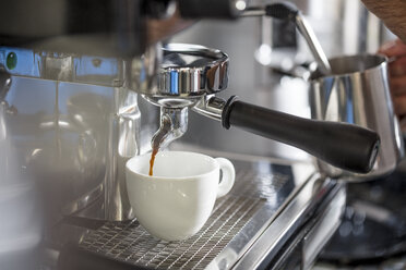 Close Up Of Hands Making Coffee With Espresso Machine Stock Photo, Picture  and Royalty Free Image. Image 19477784.