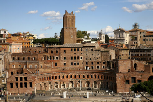 Italien, Rom, Blick auf den Trajansmarkt - DSGF01484