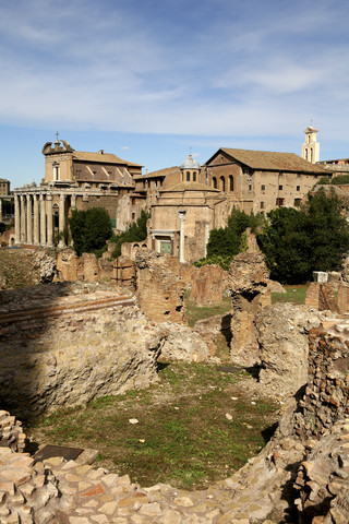 Italien, Rom, Forum Romanum, lizenzfreies Stockfoto