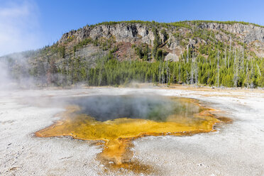 USA, Yellowstone National Park, Schwarzes Sandbecken, Emerald Pool - FOF08908