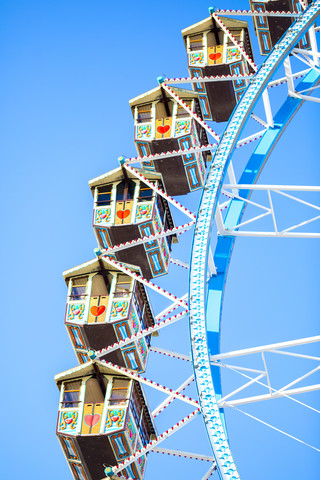 Germany, Munich, ferris wheel at the Oktoberfest stock photo