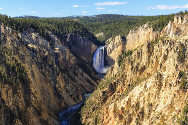 USA, Yellowstone-Nationalpark, Artist Point, Yellowstone-Fluss, Obere Yellowstone-Fälle - FOF08965