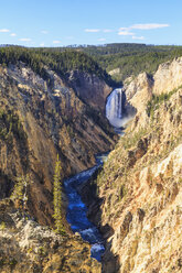 USA, Yellowstone-Nationalpark, Artist Point, Yellowstone-Fluss, Obere Yellowstone-Fälle - FOF08966