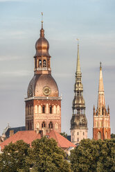 Latvia, Riga, church towers - CSTF01325
