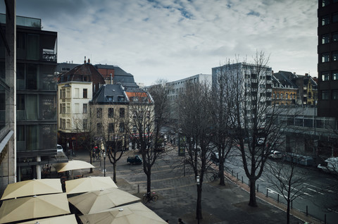 Germany, Cologne, view to Friesenplatz from above stock photo