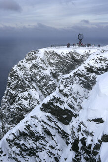 Norwegen, Globus am Nordkap - DSGF01562