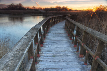 Spanien, Daimiel, Sonnenuntergang im Nationalpark Tablas de Daimiel - DSGF01575