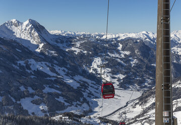 Austria, Salzburg State, St. Johann im Pongau District, Bernkogel in winter seen from Fulseck summit station - MABF00450
