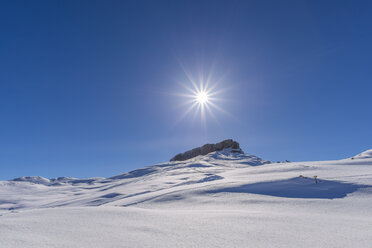 Allgäuer Alpen, österreichisch-deutsche Grenze, Gottesacker und Hoher Ifen im Gegenlicht - WGF01061