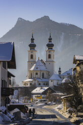 Germany, Bavaria, Aschau in winter - THA01924