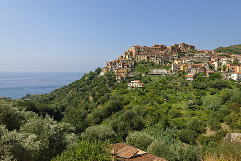 Italien, Kampanien, Provinz Salerno, Nationalpark Cilento, Bergdorf Pisciotta - LBF01603