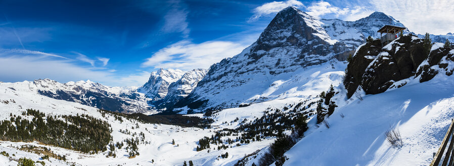 Switzerland, Canton of Bern, Grindelwald, Kleine Scheidegg, Eiger and Eiger North Face - AMF05359